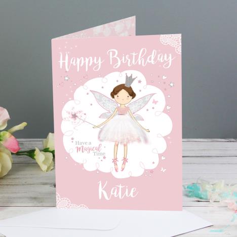 Personalised Fairy Princess Greetings Card Extra Image 2